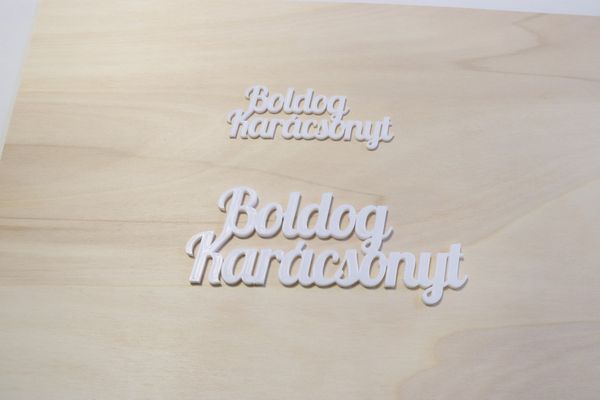 3D nápis Boldog Karácsonyt - PLA