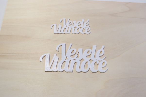 3D Nápis Veselé Vianoce- PLA